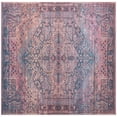 thumbnail image 1 of Rugs.com Maahru Collection Washable Rug – 7 Ft Square Rust Red Low-Pile Rug Perfect For Living Rooms, Kitchens, Entryways, 1 of 1