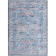 thumbnail image 1 of Rugs.com Maahru Collection Washable Rug – 7' x 10' Blue Low-Pile Rug Perfect For Bedrooms, Dining Rooms, Living Rooms, 1 of 9