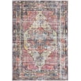 thumbnail image 1 of Rugs.com Maahru Collection Washable Rug – 7' x 10' Pink Low-Pile Rug Perfect For Bedrooms, Dining Rooms, Living Rooms, 1 of 9