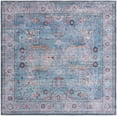 thumbnail image 1 of Rugs.com Maahru Collection Washable Rug – 8 Ft Square Blue Low-Pile Rug Perfect For Living Rooms, Kitchens, Entryways, 1 of 1