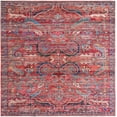 thumbnail image 1 of Rugs.com Maahru Collection Washable Rug – 8 Ft Square Rust Red Low-Pile Rug Perfect For Living Rooms, Kitchens, Entryways, 1 of 1