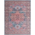 thumbnail image 1 of Rugs.com Maahru Collection Washable Rug – 9' x 12' Blue Low-Pile Rug Perfect For Living Rooms, Large Dining Rooms, Open Floorplans, 1 of 9