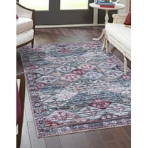 Rugs.com Mangata Collection Rug – 10' 6 x 13' Multi Low Rug Perfect For Living Rooms, Large Dining Rooms, Open Floorplans