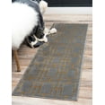 thumbnail image 1 of Rugs.com Marilyn Monroe™ Glam Trellis Collection Rug – 12 Ft Runner Gray Gold Medium Rug Perfect For Hallways, Entryways, 1 of 9