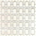 thumbnail image 1 of Rugs.com Marilyn Monroe™ Glam Trellis Collection Rug – 8 Ft Square White Silver Medium Rug Perfect For Living Rooms, Kitchens, Entryways, 1 of 8