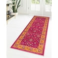 thumbnail image 1 of Rugs.com Medina Collection Rug – 10 Ft Runner Berry Pink Medium Rug Perfect For Hallways, Entryways, 1 of 7