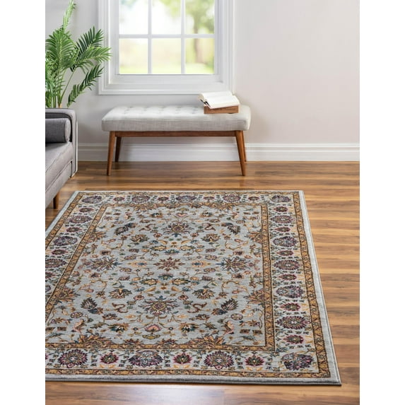 Rugs.com Medina Collection Rug – 2' x 3' Cloud Gray Medium Rug Perfect For Entryways, Kitchens, Breakfast Nooks, Accent Pieces