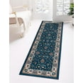 thumbnail image 1 of Rugs.com Medina Collection Rug – 5 Ft Runner Egyptian Blue Medium Rug Perfect For Hallways, Entryways, 1 of 8
