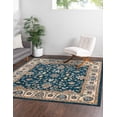 thumbnail image 1 of Rugs.com Medina Collection Rug – 8 Ft Square Egyptian Blue Medium Rug Perfect For Living Rooms, Kitchens, Entryways, 1 of 8