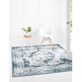 thumbnail image 1 of Rugs.com Monte Carlo Collection Rug – 3' Square Blue Medium Rug Perfect For Living Rooms, Kitchens, Entryways, 1 of 9