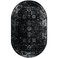 thumbnail image 1 of Rugs.com Monte Carlo Collection Rug – 5' x 8' Oval Black Medium Rug Perfect For Living Rooms, Large Dining Rooms, Open Floorplans, 1 of 1