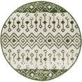 thumbnail image 1 of Rugs.com Moroccan Trellis Collection Rug – 3 Ft Round Ivory Green Medium Rug Perfect For Kitchens, Dining Rooms, 1 of 8