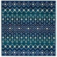 thumbnail image 1 of Rugs.com Moroccan Trellis Collection Rug – 4 Ft Square Navy And Teal Medium Rug Perfect For Living Rooms, Kitchens, Entryways, 1 of 5