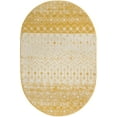 thumbnail image 1 of Rugs.com Moroccan Trellis Collection Rug – 4' x 6' Oval Ivory And Yellow Medium Rug Perfect For Living Rooms, Large Dining Rooms, Open Floorplans, 1 of 9