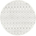 thumbnail image 1 of Rugs.com Moroccan Trellis Collection Rug – 5 Ft Round Ivory And Gray Medium Rug Perfect For Kitchens, Dining Rooms, 1 of 7