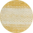thumbnail image 1 of Rugs.com Moroccan Trellis Collection Rug – 5 Ft Round Ivory And Yellow Medium Rug Perfect For Kitchens, Dining Rooms, 1 of 5