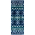 thumbnail image 1 of Rugs.com Moroccan Trellis Collection Rug – 5 Ft Runner Navy And Teal Medium Rug Perfect For Hallways, Entryways, 1 of 6