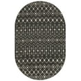 thumbnail image 1 of Rugs.com Moroccan Trellis Collection Rug – 5' x 8' Oval Dark Gray Medium Rug Perfect For Living Rooms, Large Dining Rooms, Open Floorplans, 1 of 7