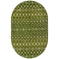 thumbnail image 1 of Rugs.com Moroccan Trellis Collection Rug – 5' x 8' Oval Green Medium Rug Perfect For Living Rooms, Large Dining Rooms, Open Floorplans, 1 of 7