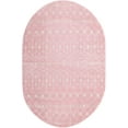 thumbnail image 1 of Rugs.com Moroccan Trellis Collection Rug – 5' x 8' Oval Pink Medium Rug Perfect For Living Rooms, Large Dining Rooms, Open Floorplans, 1 of 7