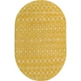 thumbnail image 1 of Rugs.com Moroccan Trellis Collection Rug – 5' x 8' Oval Yellow Medium Rug Perfect For Living Rooms, Large Dining Rooms, Open Floorplans, 1 of 7
