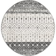 thumbnail image 1 of Rugs.com Moroccan Trellis Collection Rug – 6 Ft Round Ivory And Gray Medium Rug Perfect For Kitchens, Dining Rooms, 1 of 9