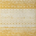 thumbnail image 1 of Rugs.com Moroccan Trellis Collection Rug – 6 Ft Square Ivory And Yellow Medium Rug Perfect For Living Rooms, Kitchens, Entryways, 1 of 5