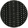 thumbnail image 1 of Rugs.com Moroccan Trellis Collection Rug – 8 Ft Round Black And White Medium Rug Perfect For Kitchens, Dining Rooms, 1 of 7