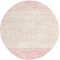 thumbnail image 1 of Rugs.com Moroccan Trellis Collection Rug – 8 Ft Round Ivory And Pink Medium Rug Perfect For Kitchens, Dining Rooms, 1 of 8