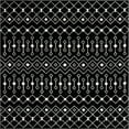 thumbnail image 1 of Rugs.com Moroccan Trellis Collection Rug – 8 Ft Square Black And White Medium Rug Perfect For Living Rooms, Kitchens, Entryways, 1 of 7