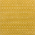 thumbnail image 1 of Rugs.com Moroccan Trellis Collection Rug – 8 Ft Square Yellow Medium Rug Perfect For Living Rooms, Kitchens, Entryways, 1 of 7