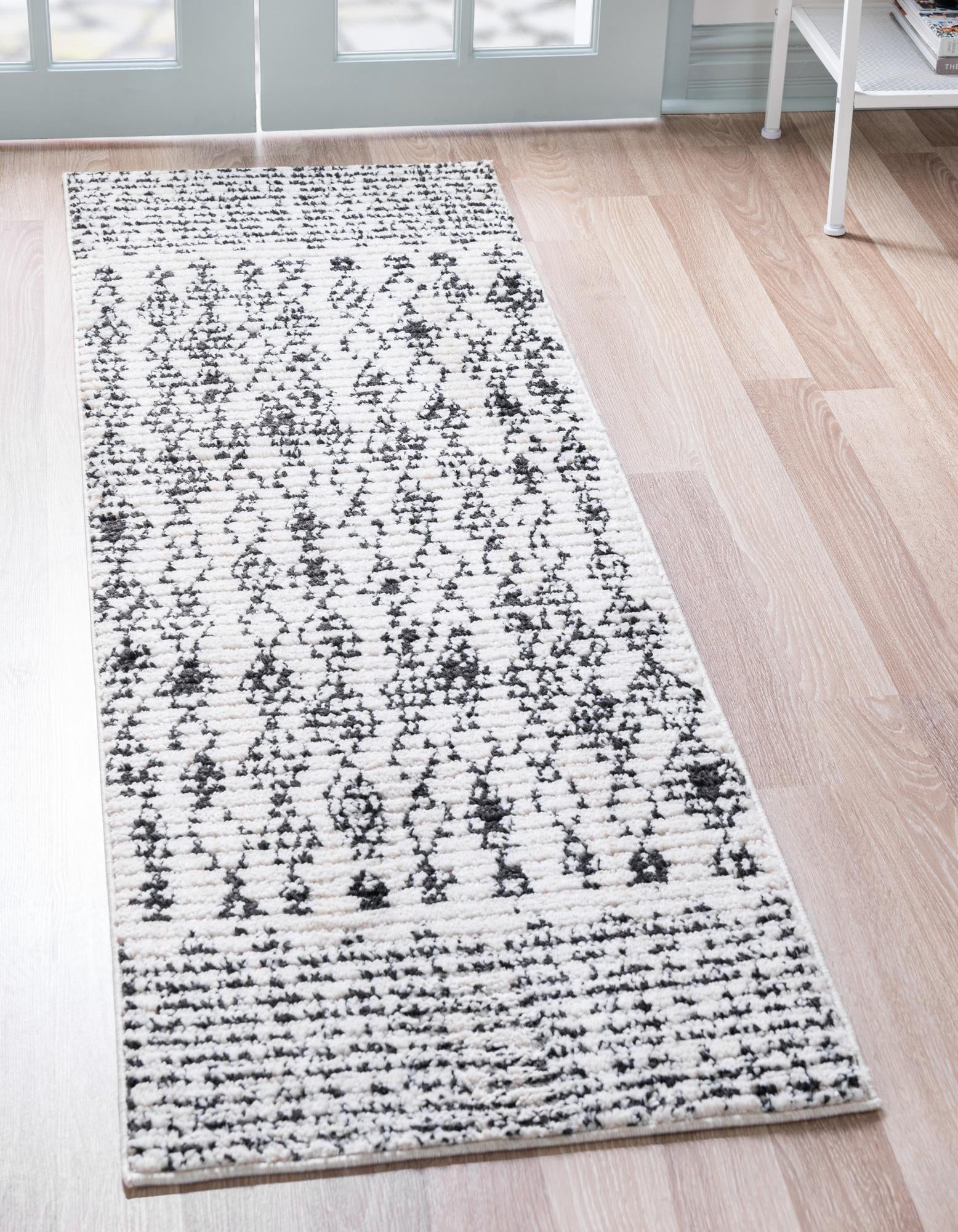 Rugs.com Morocco Collection Rug – 6 Ft Runner Ivory High-Pile Rug ...