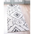 thumbnail image 1 of Rugs.com Morocco Collection Rug – 6 Ft Runner Ivory High-Pile Rug Perfect For Hallways, Entryways, 1 of 9