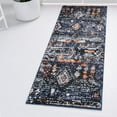thumbnail image 1 of Rugs.com Morocco Collection Rug – 6 Ft Runner Navy Blue High-Pile Rug Perfect For Hallways, Entryways, 1 of 9