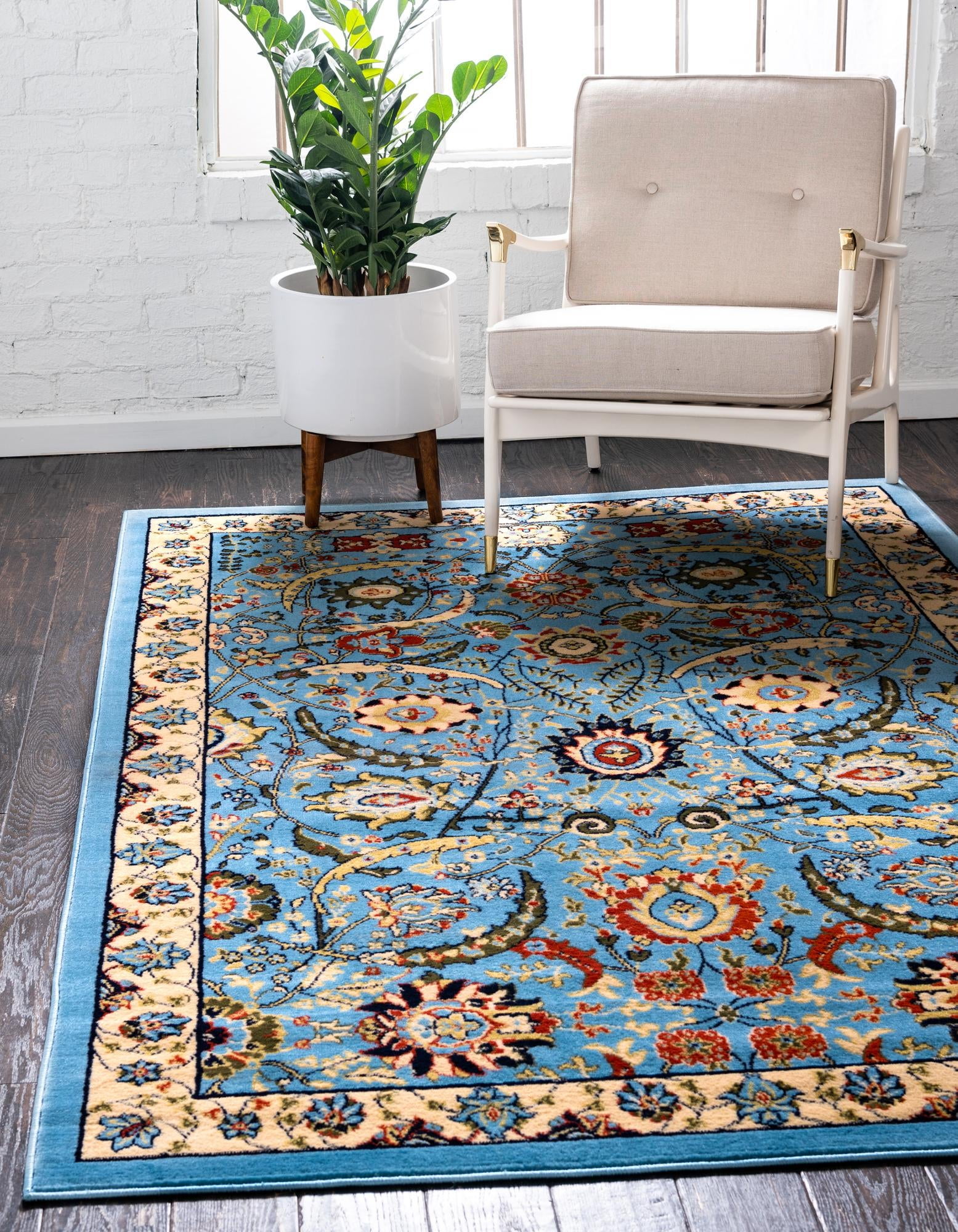 Blue Rug Plan Rugs.com Neda Collection Rug – 10' x 13' Blue Low Rug Perfect For ...