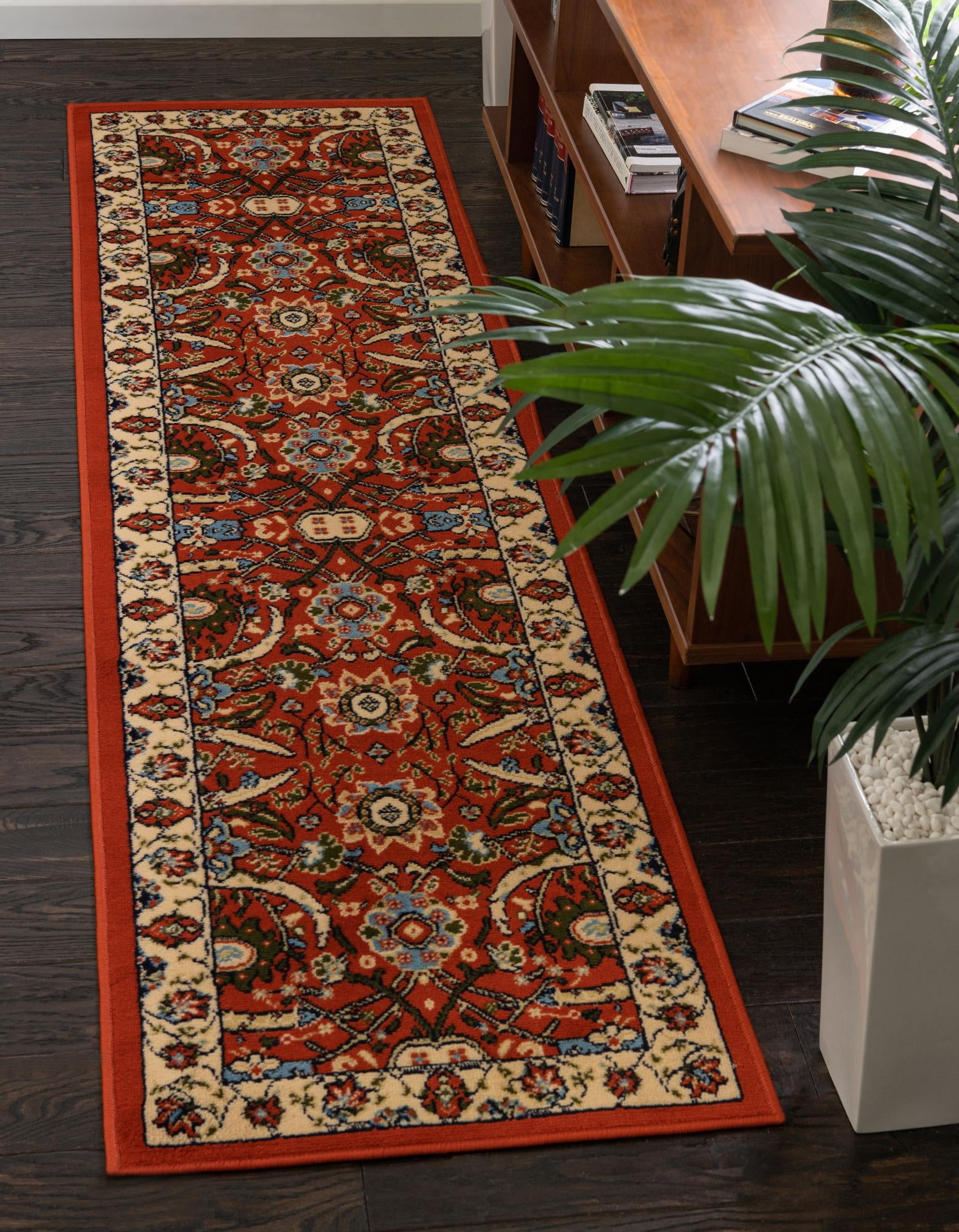 Rugs.com Neda Collection Rug – 8 Ft Runner Terracotta Low Rug Perfect ...