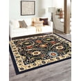 thumbnail image 1 of Rugs.com Neda Collection Rug – 8 Ft Square Navy Blue Low Rug Perfect For Living Rooms, Kitchens, Entryways, 1 of 5