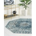 thumbnail image 1 of Rugs.com Newport Collection Rug – 4' Octagon Navy Blue Medium Rug Perfect For Living Rooms, Kitchens, Entryways, 1 of 9