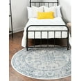 thumbnail image 1 of Rugs.com Newport Collection Rug – 4' Round Gray Medium Rug Perfect For Kitchens, Dining Rooms, 1 of 9
