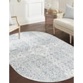 thumbnail image 1 of Rugs.com Newport Collection Rug – 4' x 6' Oval Gray Medium Rug Perfect For Living Rooms, Large Dining Rooms, Open Floorplans, 1 of 7