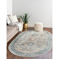 thumbnail image 1 of Rugs.com Newport Collection Rug – 5' 3 x 8' Oval Multi Medium Rug Perfect For Living Rooms, Large Dining Rooms, Open Floorplans, 1 of 8