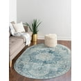 thumbnail image 1 of Rugs.com Newport Collection Rug – 5' 3 x 8' Oval Navy Blue Medium Rug Perfect For Living Rooms, Large Dining Rooms, Open Floorplans, 1 of 9