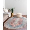thumbnail image 1 of Rugs.com Newport Collection Rug – 5' 3 x 8' Oval Red Medium Rug Perfect For Living Rooms, Large Dining Rooms, Open Floorplans, 1 of 9