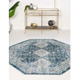 thumbnail image 1 of Rugs.com Newport Collection Rug – 7' Octagon Navy Blue Medium Rug Perfect For Living Rooms, Kitchens, Entryways, 1 of 9
