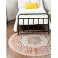 thumbnail image 1 of Rugs.com Newport Collection Rug – 7' Round Red Medium Rug Perfect For Kitchens, Dining Rooms, 1 of 9