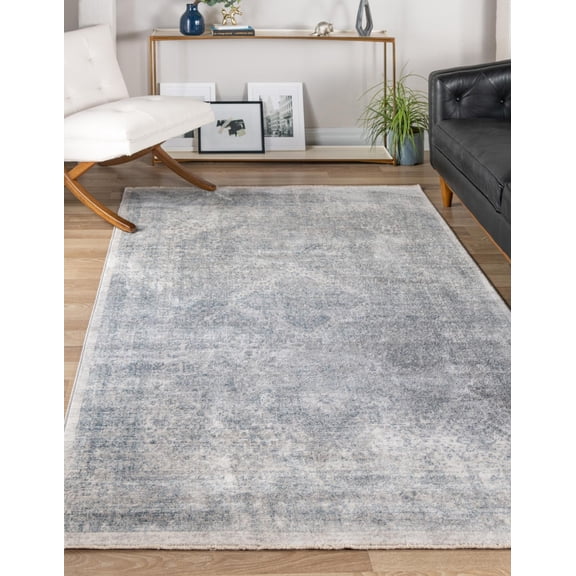 Rugs.com Noble Collection Rug – 2' 2 x 3' Gray Medium Rug Perfect For Entryways, Kitchens, Breakfast Nooks, Accent Pieces