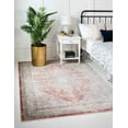 thumbnail image 1 of Rugs.com Noble Collection Rug – 6' Round Red Medium Rug Perfect For Kitchens, Dining Rooms, 1 of 9