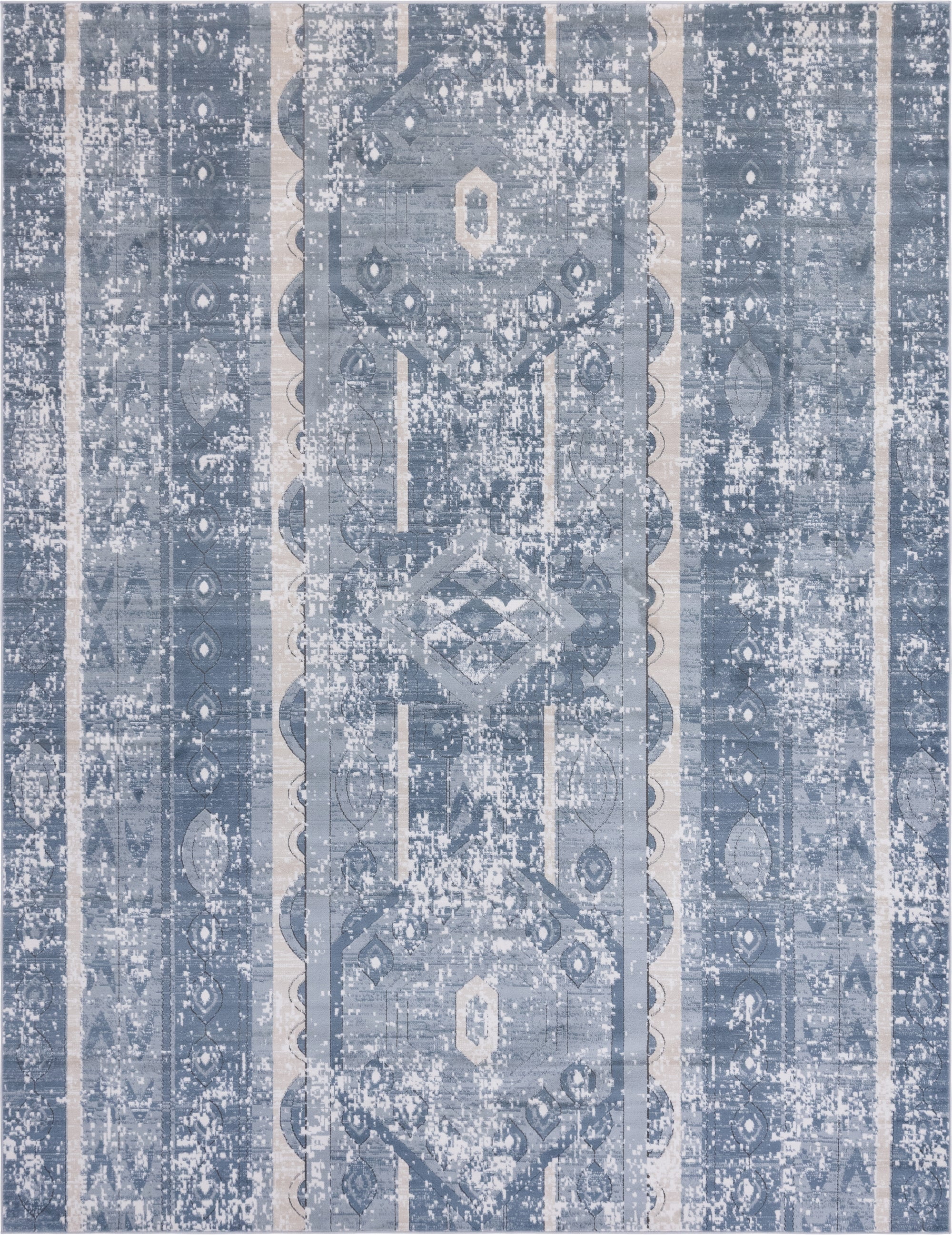Oregon Rug Blue Rugs.com Oregon Collection Rug – 10' x 13' Blue Low-Pile Rug Perfect ...