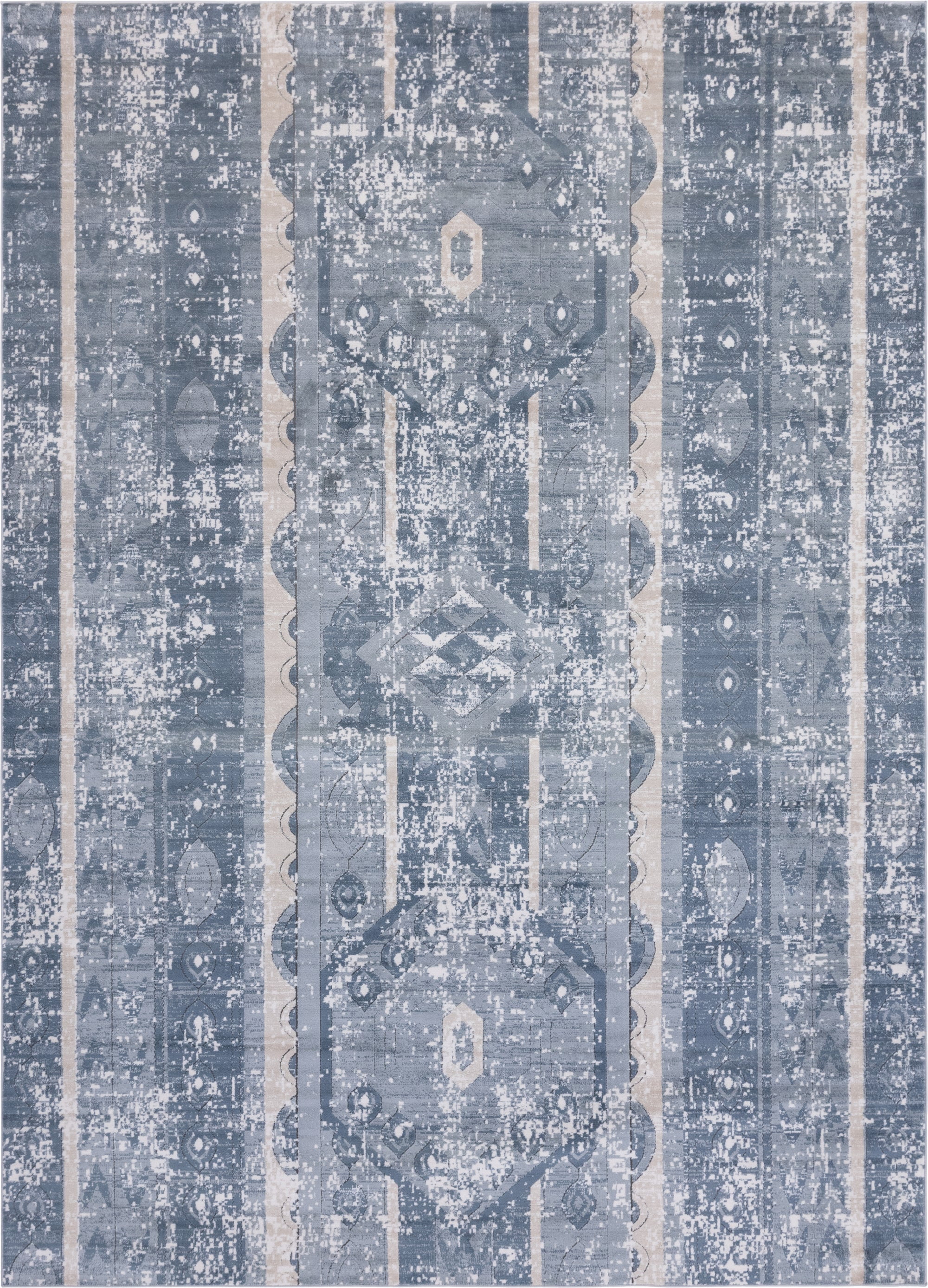 Oregon Rug Blue Rugs.com Oregon Collection Rug – 10' x 14' Blue Low-Pile Rug Perfect ...