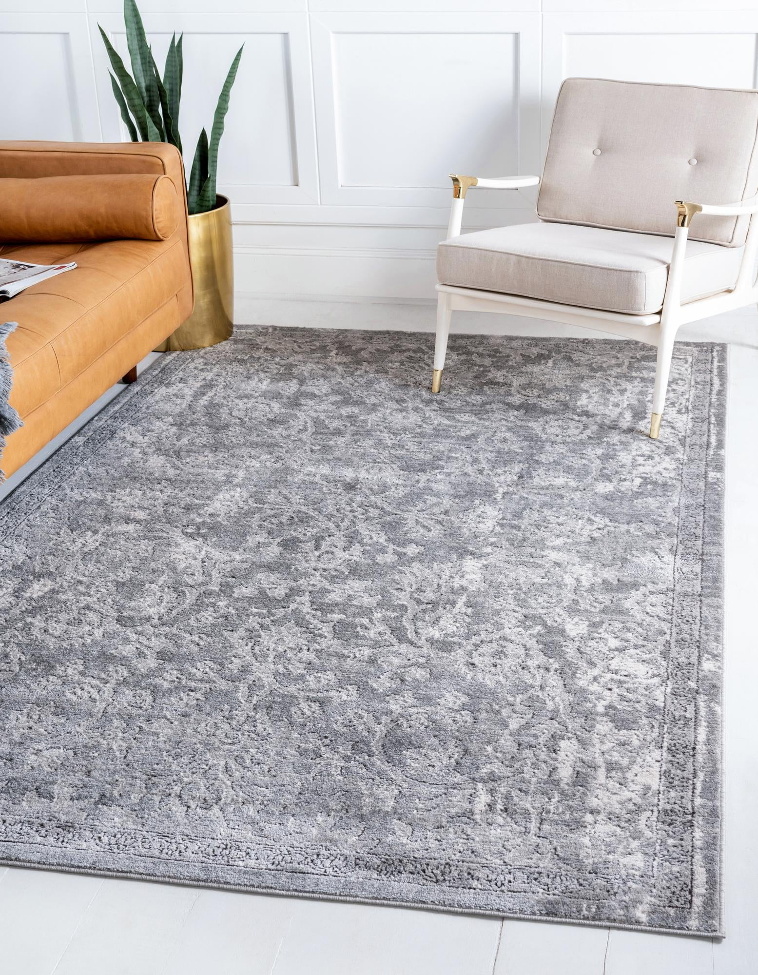 Gray 14x10 Rug Rugs.com Oregon Collection Rug – 10' x 14' Gray Low-Pile Rug Perfect ...